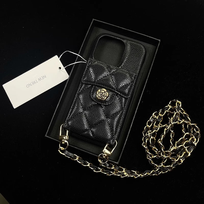 Un portefeuille bandoulire  motif de diamants avec fente pour carte adapt aux coques de tlphone for iphone 17 17 AIR 17 PRO et 17 PRO MAX